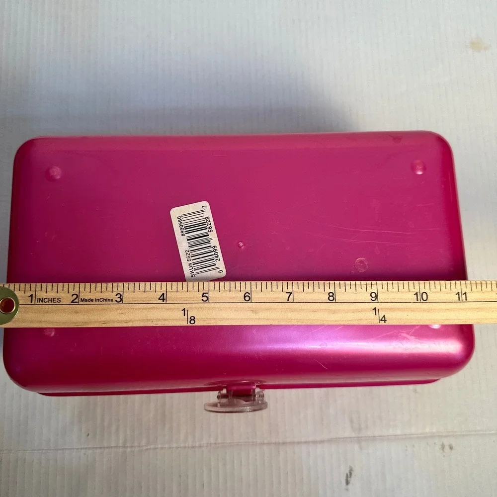Caboodles Makeup Case Girls‎ Large Pink Vintage 90s Cosmetic Organizer Tiered